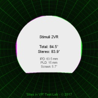 Field of view of the Stimuli 2VR viewer.
