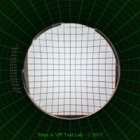 View from the right lens of the Virtual Vizor viewer.