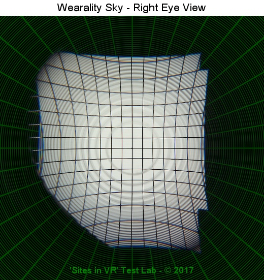 View from the right lens of the Wearality Sky viewer.